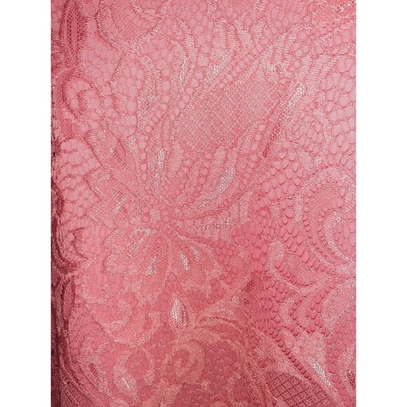 JESSICA LONDON Size 30W Shift Dress Pink Floral Lace Long Sleeve Stretch - Picture 3 of 6